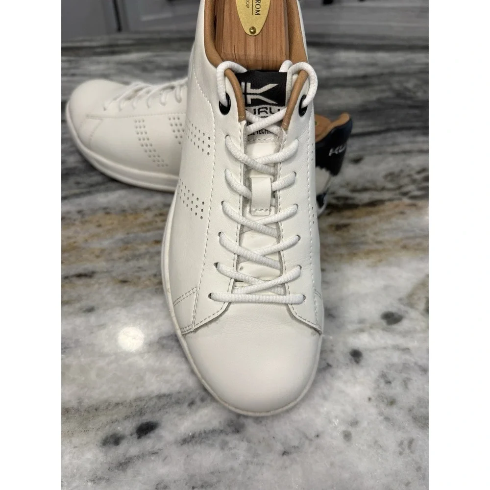 KURU Women's Roam Classic Court White butter-soft leather uppers Size 8